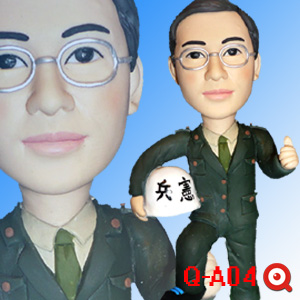 公仔娃娃保衛軍人公仔Q-A04-憲兵公仔娃娃 