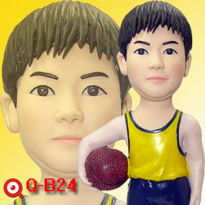 公仔娃娃健康運動風Q-B24-籃球男孩公仔  